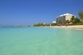 Seven Mile beach in Grand Cayman, Caribbean Royalty Free Stock Photo