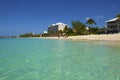 Seven Mile beach in Grand Cayman, Caribbean Royalty Free Stock Photo