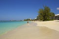 Seven Mile beach in Grand Cayman, Caribbean Royalty Free Stock Photo