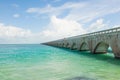 Seven Mile bridge in Florida Keys Royalty Free Stock Photo