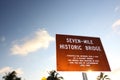 Seven Mile Bridge in Florida Keys Royalty Free Stock Photo