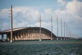 Seven Mile Bridge in Florida Keys Royalty Free Stock Photo