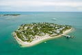 Seven Mile Bridge Florida Keys USA shot with aerial drone Royalty Free Stock Photo