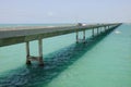 Seven Mile Bridge to Key West Royalty Free Stock Photo