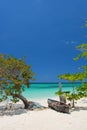 Seven Miles Beach, Negril, Jamaica Royalty Free Stock Photo