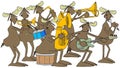 Seven piece moose band