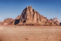 Seven Pillars Of The Wadi Rum Desert Royalty Free Stock Photo