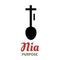 Seven principles of Kwanzaa - Day 5 -  Nia - Purpose. Traditional symbols of Kwanzaa - African American heritage holiday Royalty Free Stock Photo