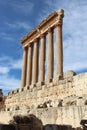 Roman Column remains from Temple of Jupiter, Baalbek, Lebanon 2 Royalty Free Stock Photo