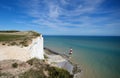 Seven sisters cliffs,coastal landscape in England