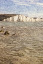 Seven Sisters, East Sussex, England - Watercolor Painting. Landscape by the sea.