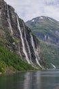 The Seven Sisters in geirangerfjord