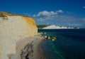 The Seven Sisters from Hope Gap. Royalty Free Stock Photo