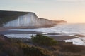 Seven Sisters sunrsie viewed from Seaford Head