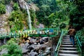 Seven Sisters Water Falls, Menrong Gong, North Sikkim Royalty Free Stock Photo