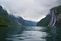 Seven sisters waterfall Norway fjords