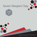 Seven Sleepers Day. Royalty Free Stock Photo