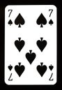 Seven of spades playing card