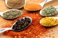 Seven spices Royalty Free Stock Photo