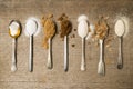 Seven teaspoons of sugar a day Royalty Free Stock Photo