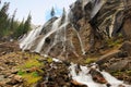 Seven Veils Falls, Lake O'Hara, Yoho National Park, Canada Royalty Free Stock Photo