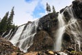 Seven Veils Falls, Lake O'Hara, Yoho National Park, Canada Royalty Free Stock Photo