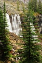 Seven Veils Falls, Lake O'Hara, Yoho National Park, Canada Royalty Free Stock Photo