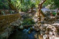 Seven water spring Epta Piges in forest near Kolymbia Rhodes, Greece