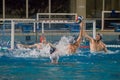 Waterpolo player - attack action Royalty Free Stock Photo