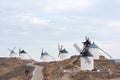 Seven windmills in Consuegra Royalty Free Stock Photo