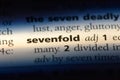 sevenfold Royalty Free Stock Photo