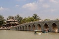 The seventeen-arch bridge in the Kunming Lake in Beijing