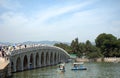 The Seventeen-arch Bridge in the Summer Palace, Beijing, China Royalty Free Stock Photo