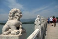 The Seventeen-arch Bridge in the Summer Palace, Beijing, China Royalty Free Stock Photo