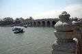 The Seventeen-arch Bridge in the Summer Palace, Beijing, China Royalty Free Stock Photo