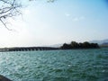 Seventeen-hole bridge in Beijing Summer Palace Royalty Free Stock Photo