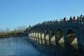 Seventeen hole bridge and its golden hole