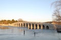 20191204 Seventeen hole bridge in the Summer Palace Royalty Free Stock Photo