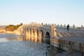 20191204 Seventeen hole bridge in the Summer Palace Royalty Free Stock Photo