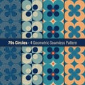 Seventies Circles Pattern Royalty Free Stock Photo