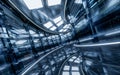 Sever racks and data center, big data and cloud computing concept, 3d rendering