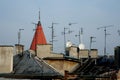 Several antennas Royalty Free Stock Photo