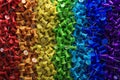several assorted colors of plastic push pins