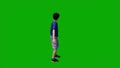 Several australian baby boy on vacation on green screen talking and walking in multiview on background in 1080 quality