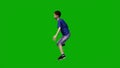 Several australian baby boy on vacation on green screen talking and walking in multiview on background in 1080 quality