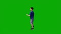 Several australian baby boy on vacation on green screen talking and walking in multiview on background in 1080 quality