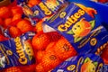 Several bags of Cuties Mandarins Royalty Free Stock Photo