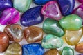 Several Beautiful and Colorful Crystal Stones Royalty Free Stock Photo