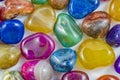 Several Beautiful and Colorful Crystal Stones Royalty Free Stock Photo