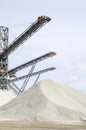 Several belt conveyors in Gravel Quarry Royalty Free Stock Photo